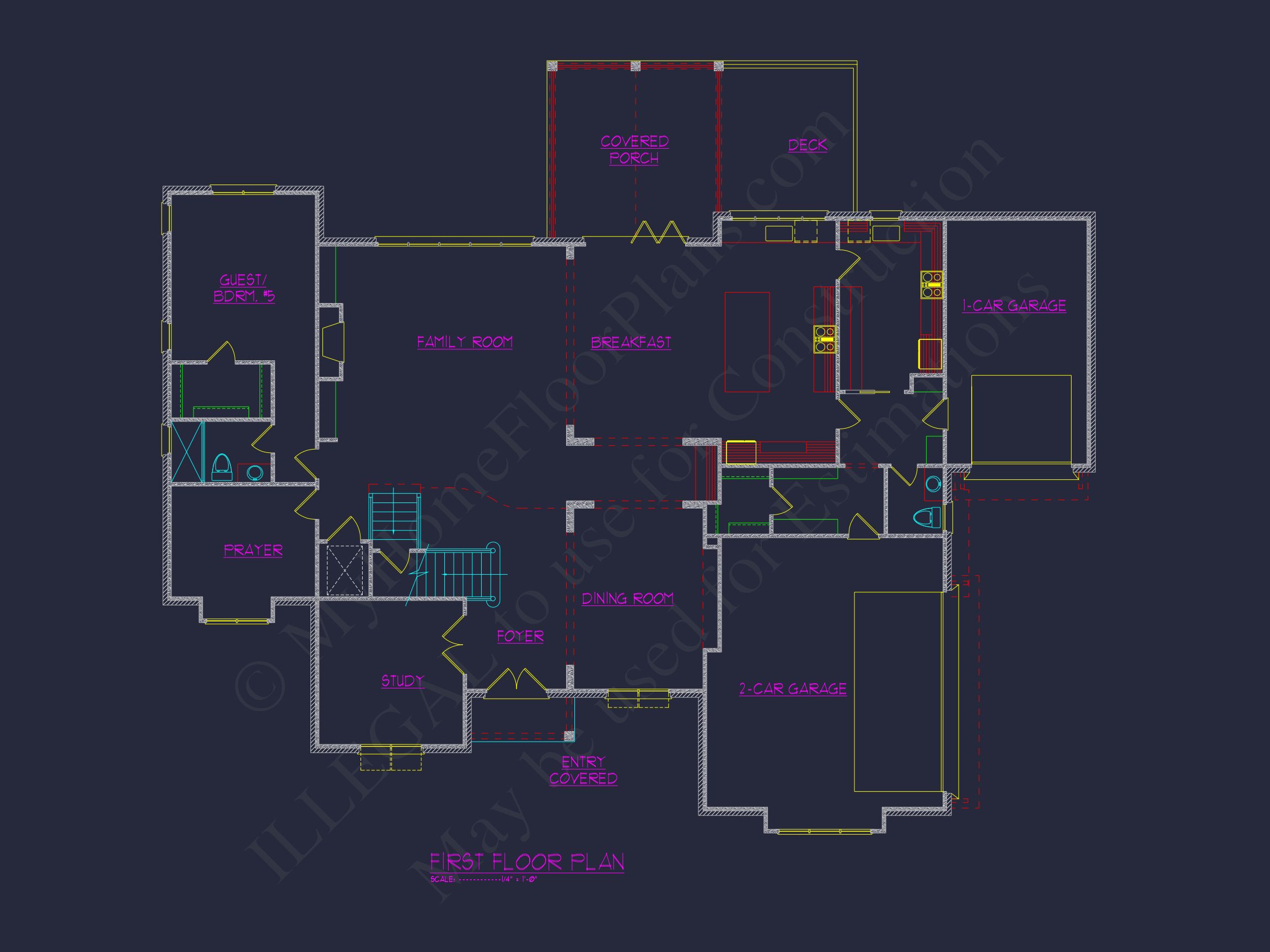 Spacious Luxury house Plan with CAD Architecture and Designs