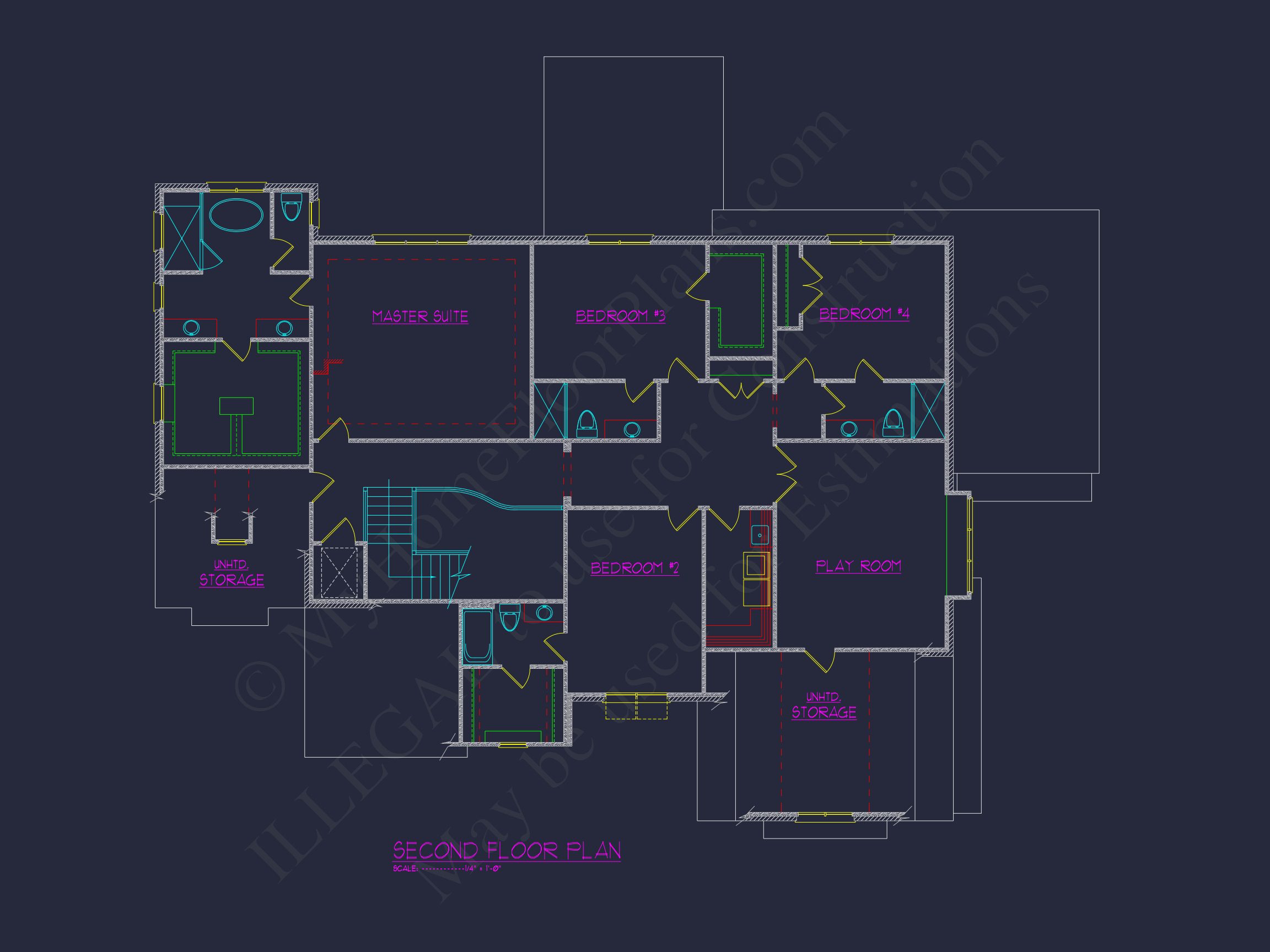 Spacious Luxury house Plan with CAD Architecture and Designs