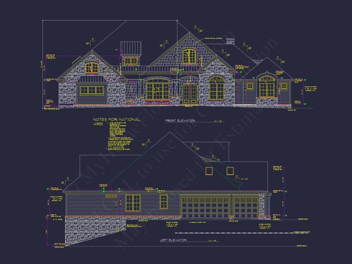 Spacious Modern Craftsman house Plan with 5 Bedroom Design