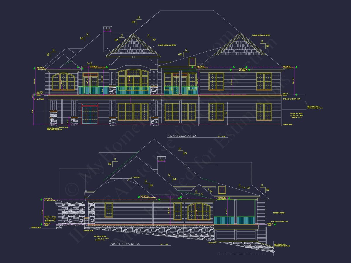 Spacious Modern Craftsman house Plan with 5 Bedroom Design