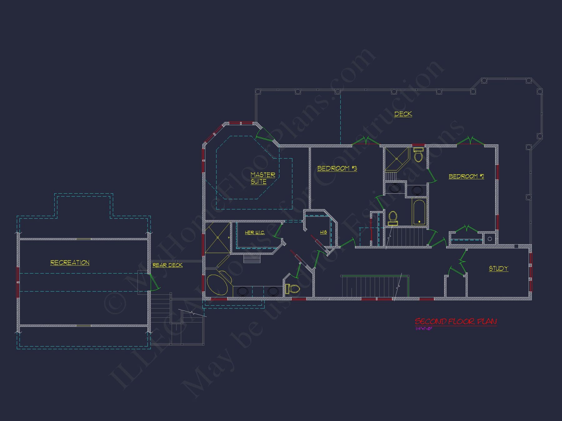 Spacious Southern house Plan with 2-Story Floor Designs