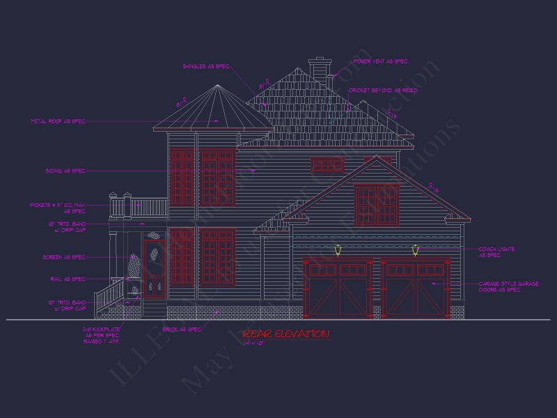 Spacious Southern house Plan with 2-Story Floor Designs