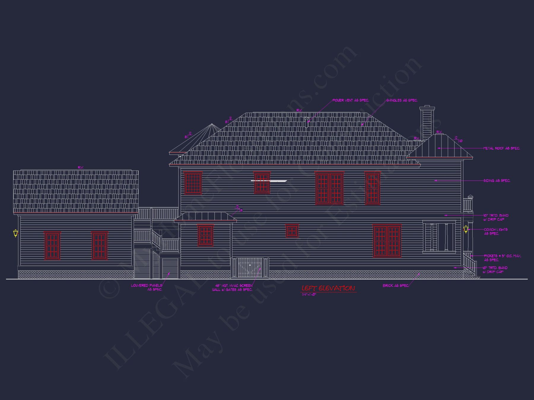 Spacious Southern house Plan with 2-Story Floor Designs