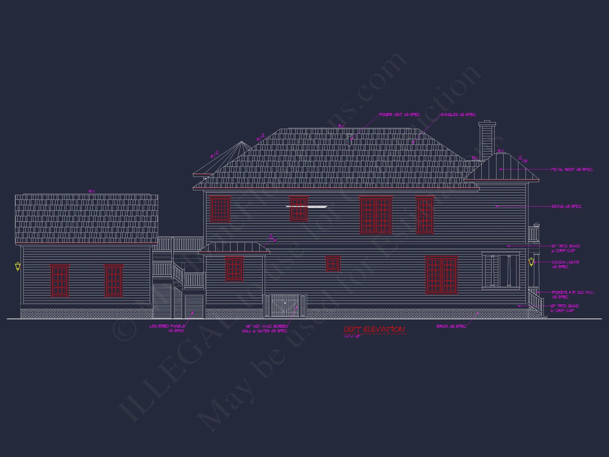 Spacious Southern house Plan with 2-Story Floor Designs