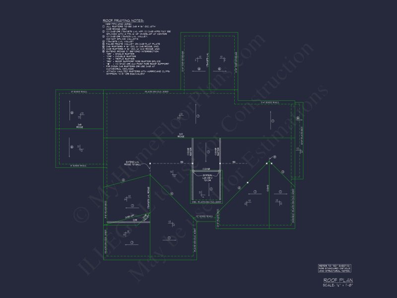 Spacious Traditional Craftsman house Plan with Detailed CAD Blueprint