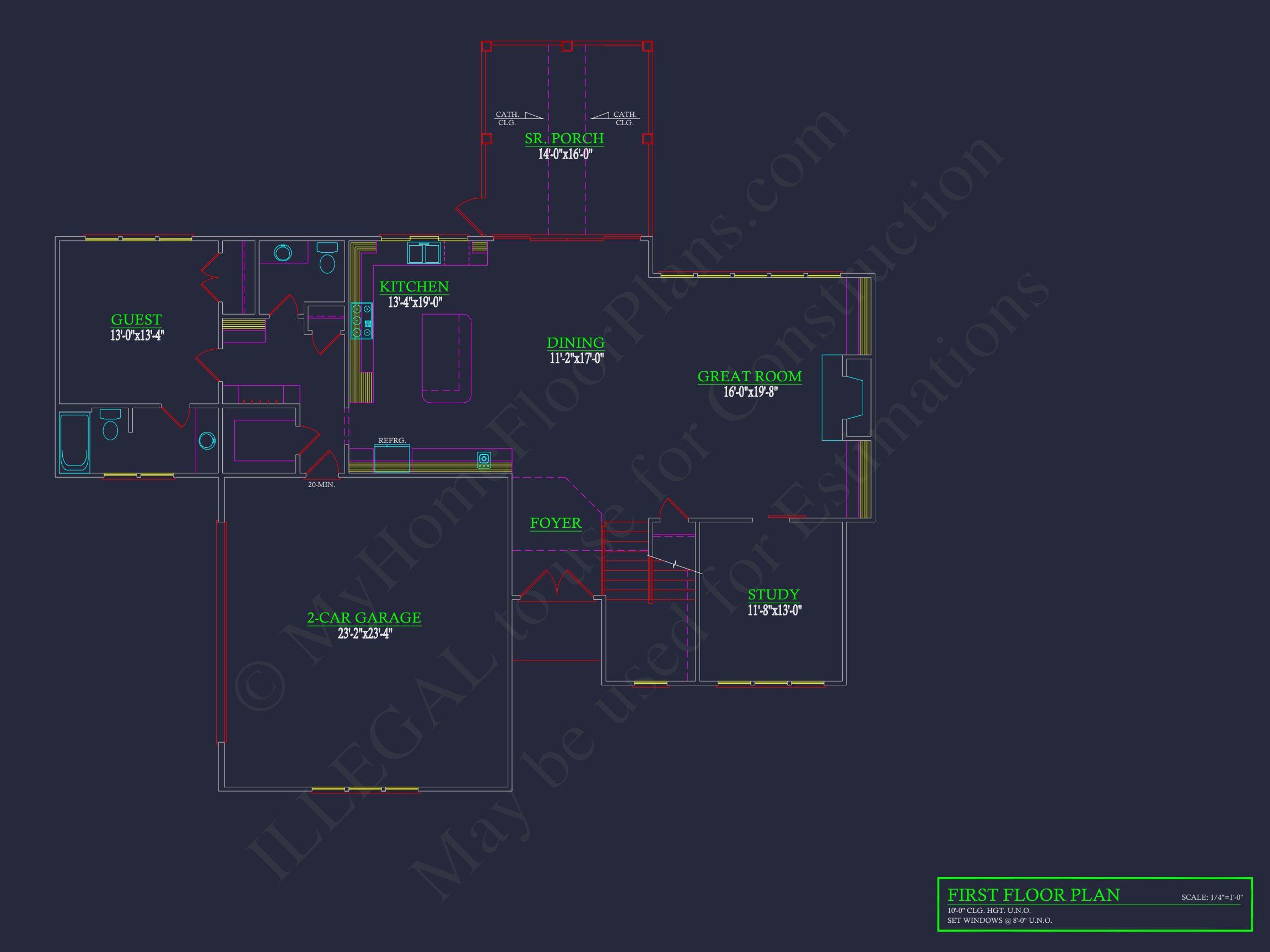 Spacious Traditional Craftsman house Plan with Detailed CAD Blueprint