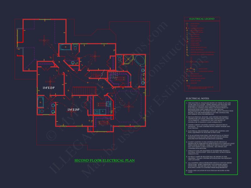 Spacious Traditional house Plan with 2 Floors and CAD Designs
