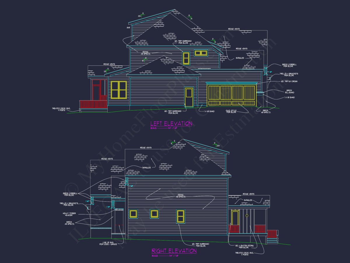 Spacious Traditional house Plan with Detailed Floor Designs