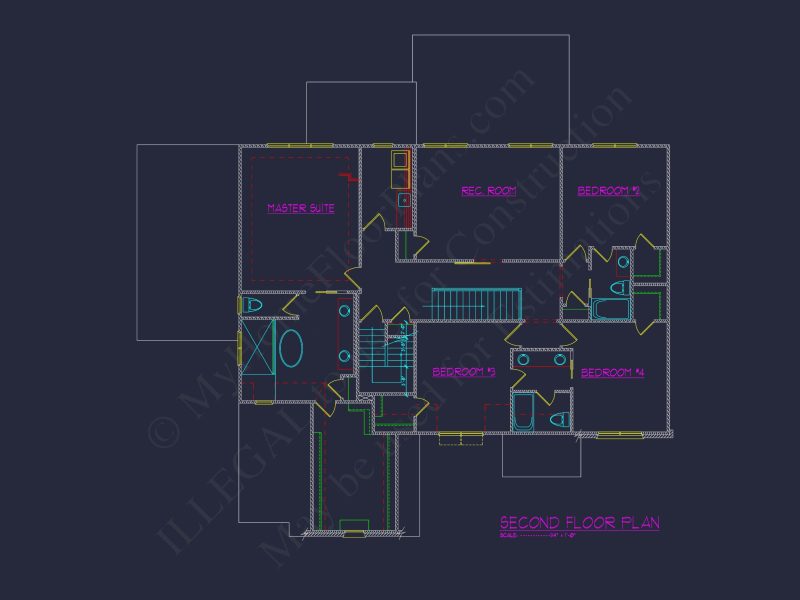Spacious Traditional house Plan with Detailed Floor Designs