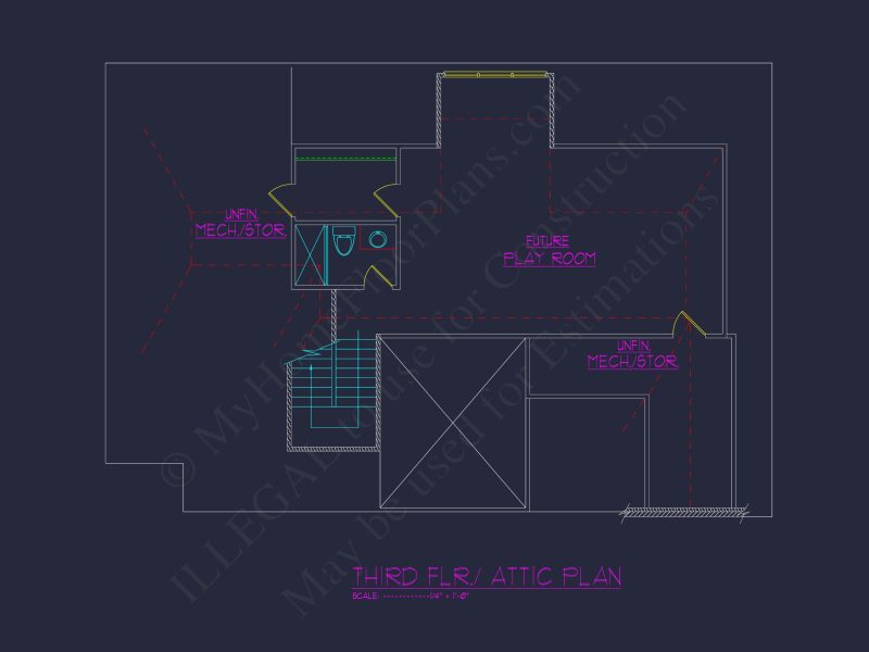 Spacious Traditional house Plan with Detailed Floor Designs