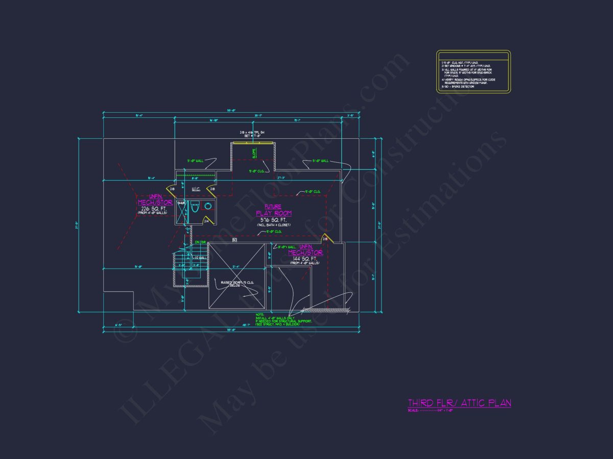Spacious Traditional house Plan with Detailed Floor Designs