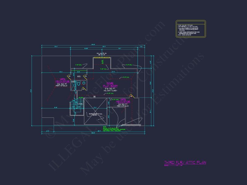Spacious Traditional house Plan with Detailed Floor Designs