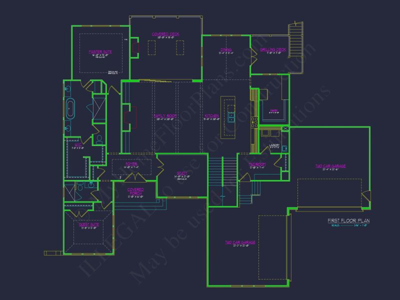 Spacious Transitional house Plan with 5, 903 Sq. Ft. Design