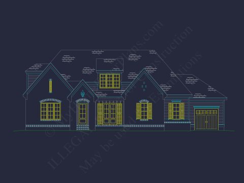 Spacious Two-Story house Plan with CAD Design and Blueprint