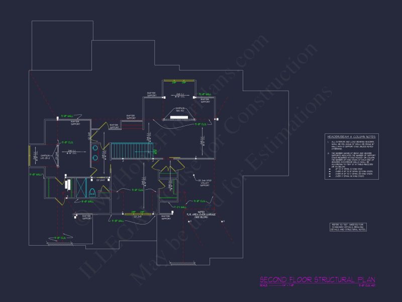 Spacious Two-Story house Plan with CAD Design and Blueprint