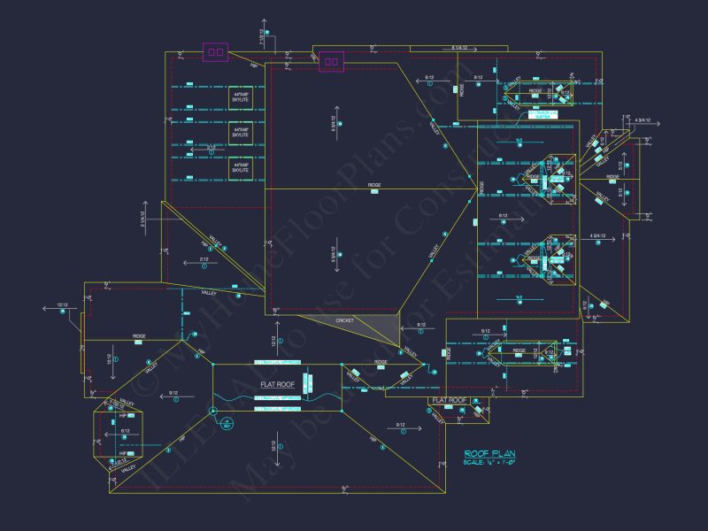 Stunning 2-Story house Floor Plan with CAD Designs & Blueprint