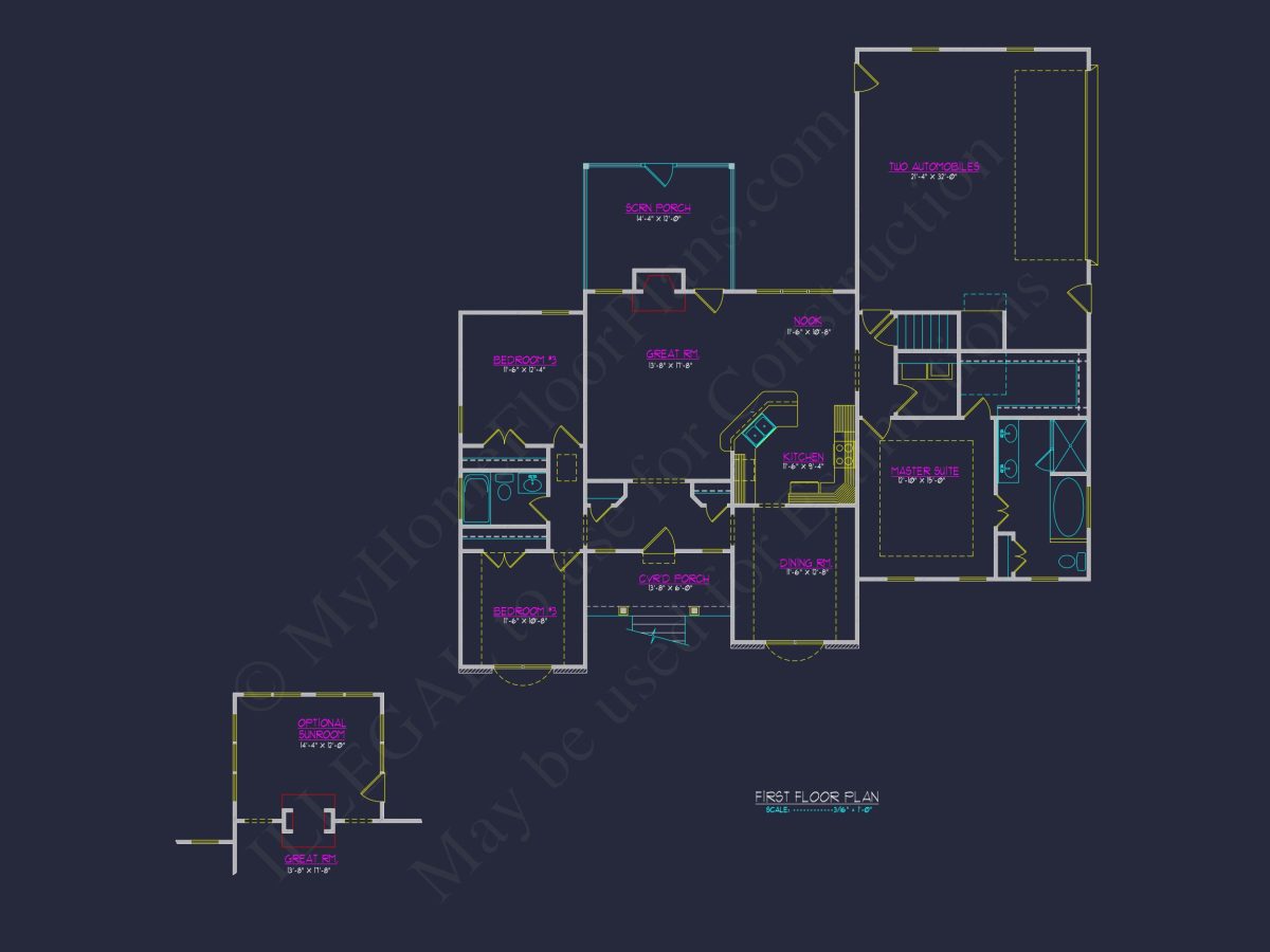 Stunning 2-Story house Plan with CAD Blueprint & Designs