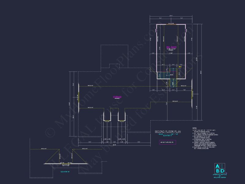 Stunning 2-Story house Plan with CAD Blueprint & Designs