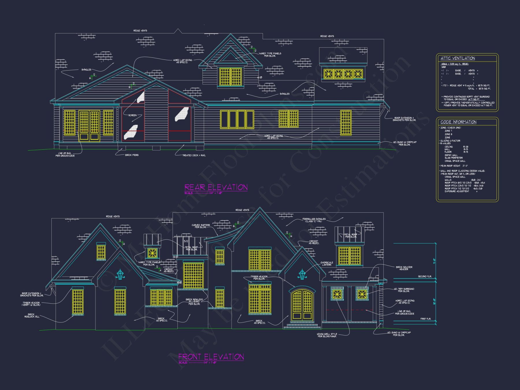 Stunning 2-Story house Plan with CAD Blueprints and Modern Designs