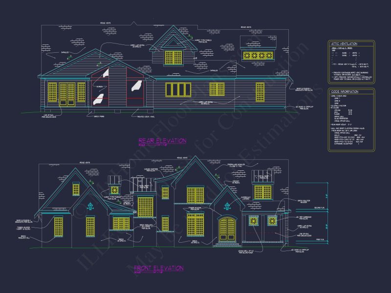 Stunning 2-Story house Plan with CAD Blueprints and Modern Designs