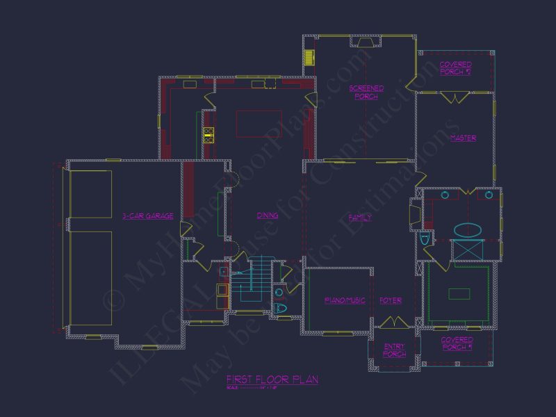Stunning 2-Story house Plan with CAD Blueprints and Modern Designs