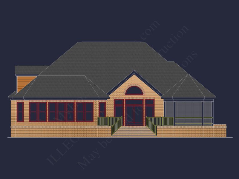 Stunning 2-Story house Plan with CAD Designs & Floor Plans