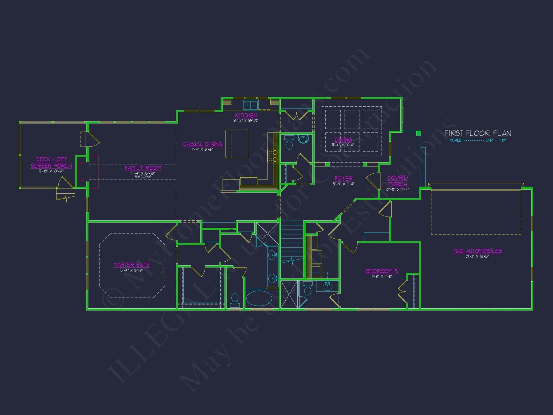 Stunning 2-Story house Plan with CAD Floor Plans and Designs