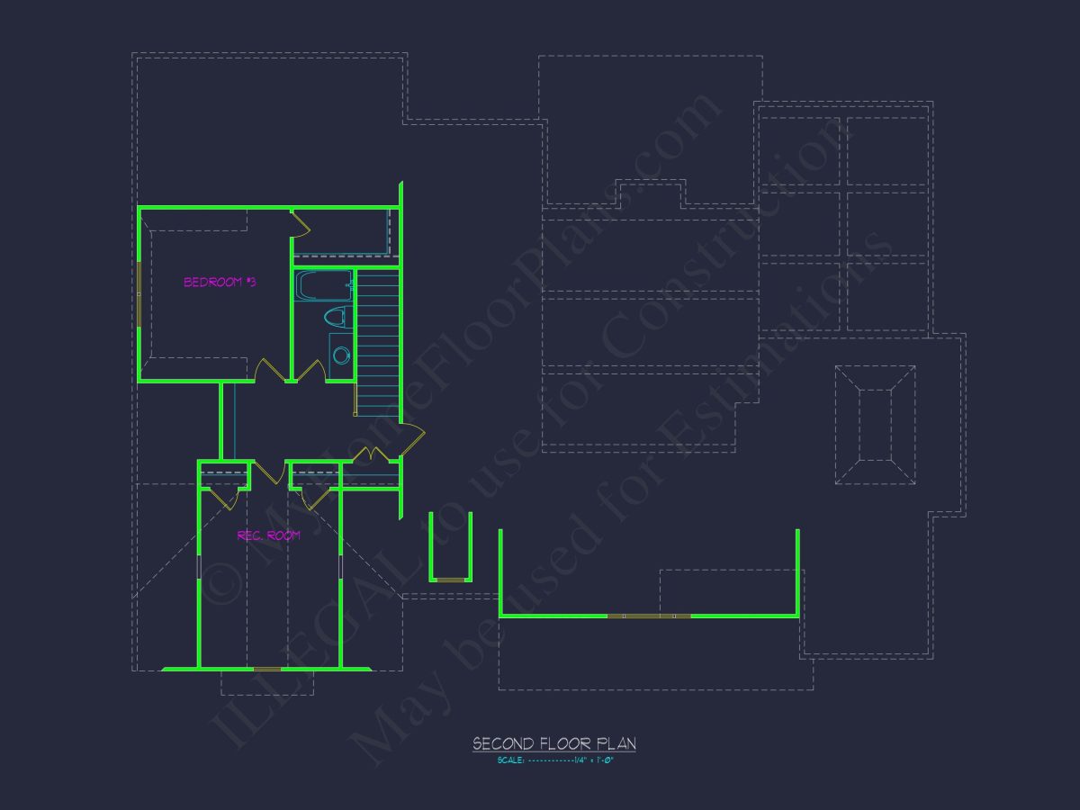 Stunning 2-Story house Plan with Detailed Blueprint Designs