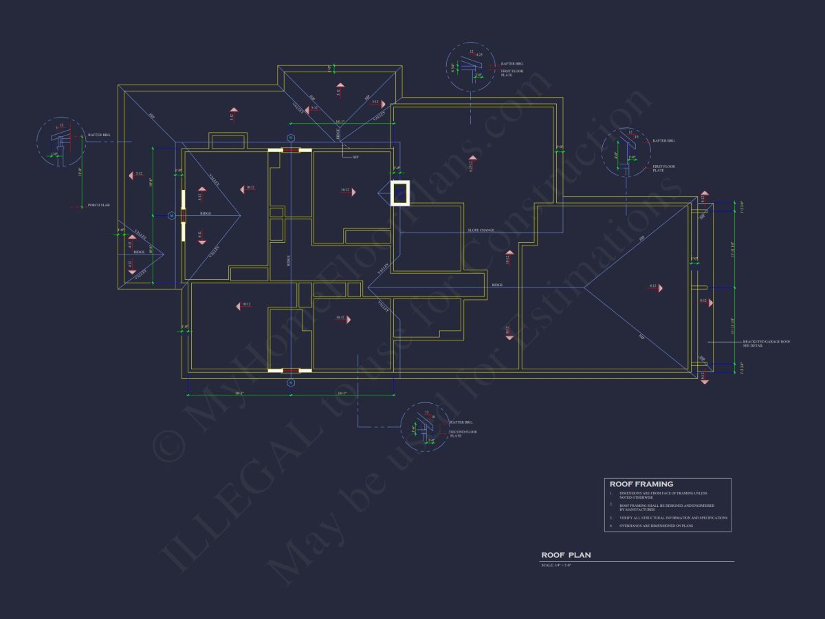 Stunning 2-Story house Plan with Open Floor Plan and CAD Designs