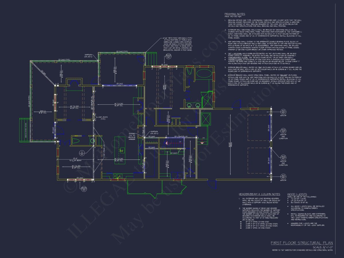 Stunning 2-Story house Plan with Open Floor Plan and CAD Designs