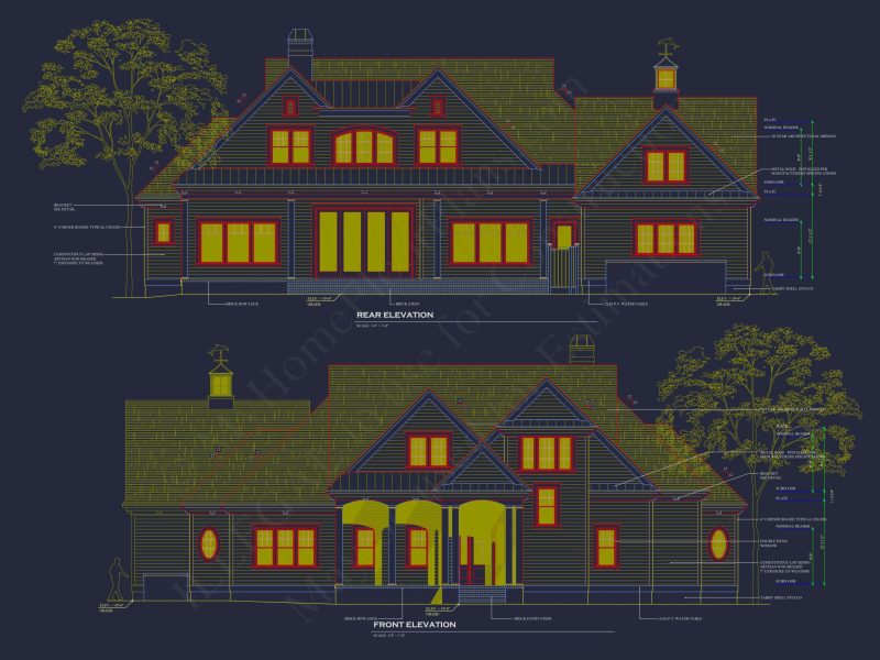 Stunning 4-Bedroom house Floor Plan with CAD Designs