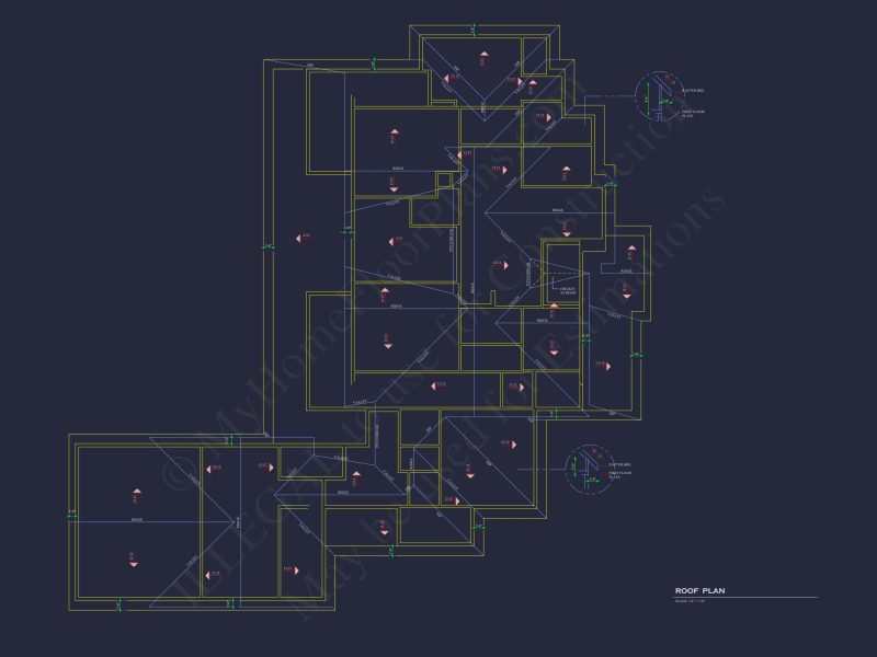 Stunning 4-Bedroom house Floor Plan with CAD Designs