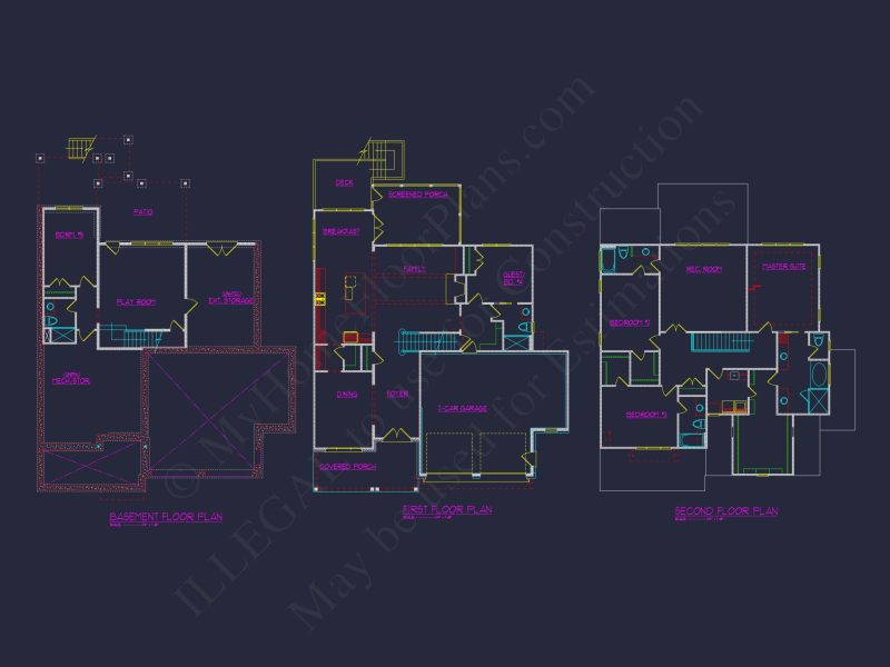 Stunning 5-Bedroom house Plan with Blueprint, CAD, and Designs