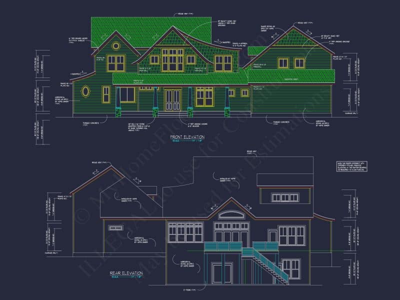 Stunning 5-Bedroom house Plan with Spacious Floor Designs