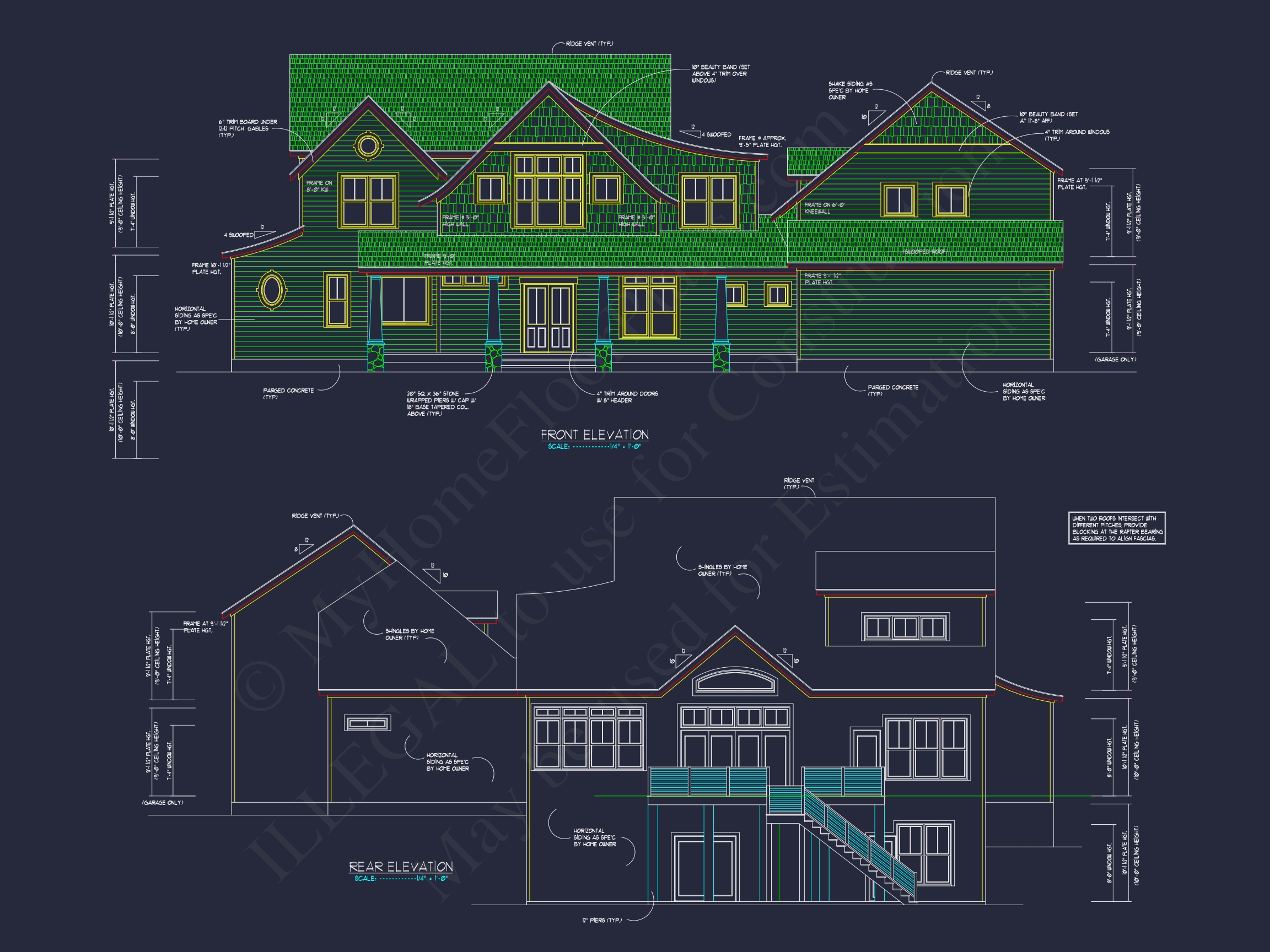 Stunning 5-Bedroom Home Plan with Spacious Floor Designs