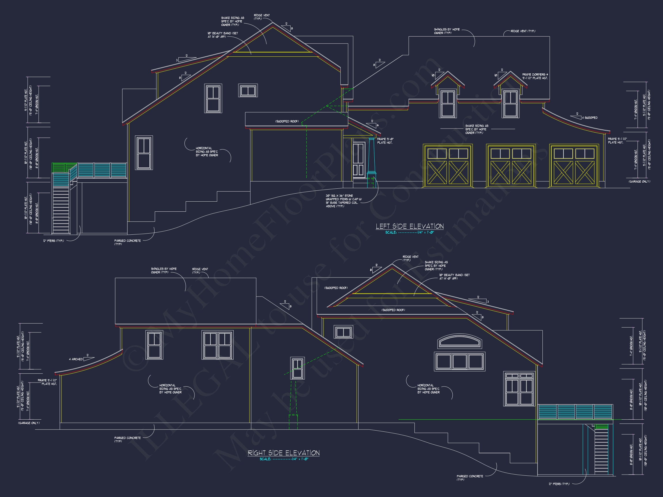 Stunning 5-Bedroom Home Plan with Spacious Floor Designs