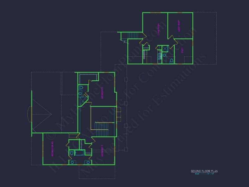 Stunning 5-Bedroom house Plan with Spacious Floor Designs