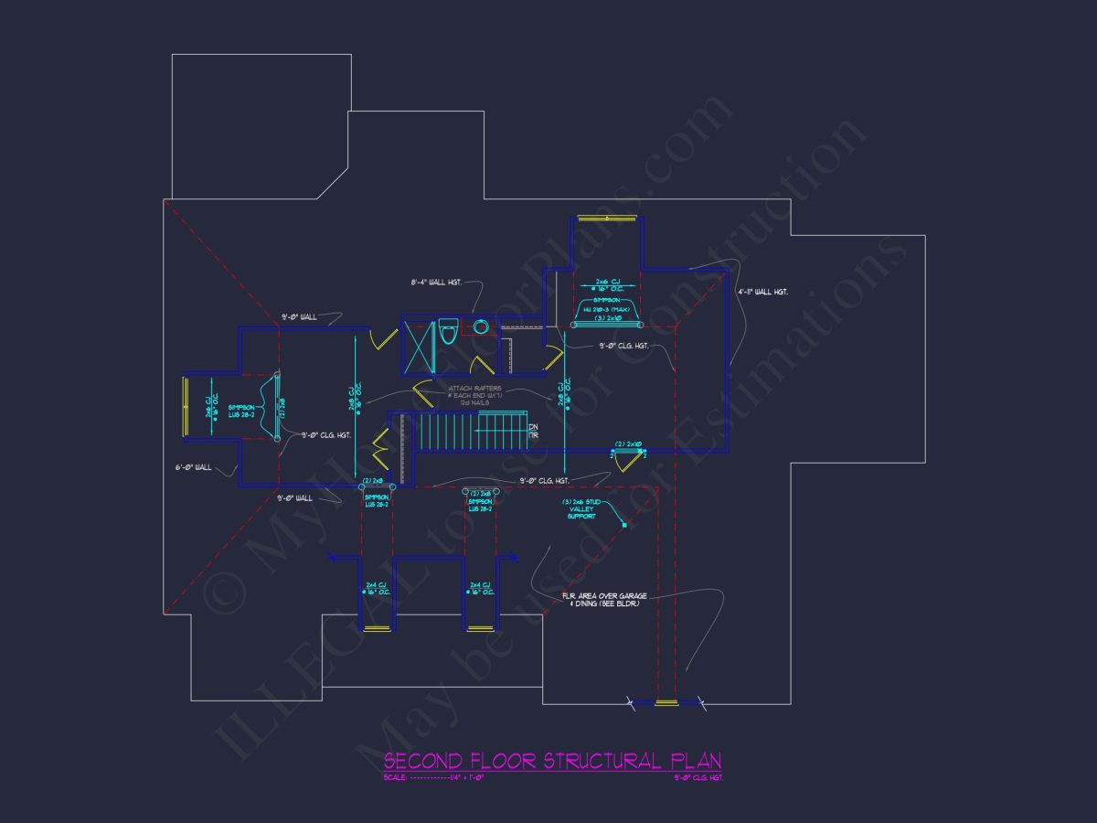 Stunning Architectural house Floor Plan with CAD Design