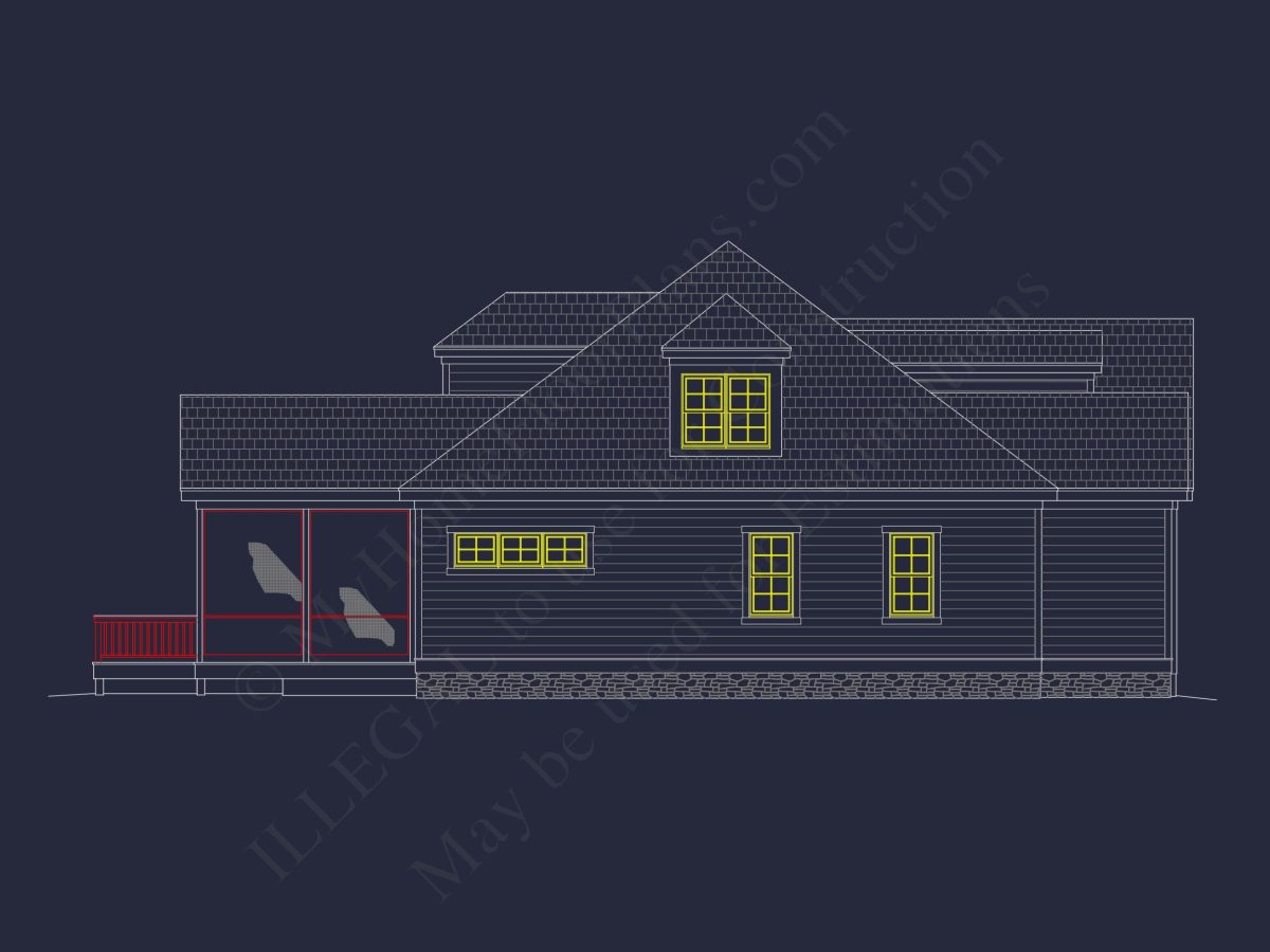 Stunning Architectural house Floor Plan with CAD Design