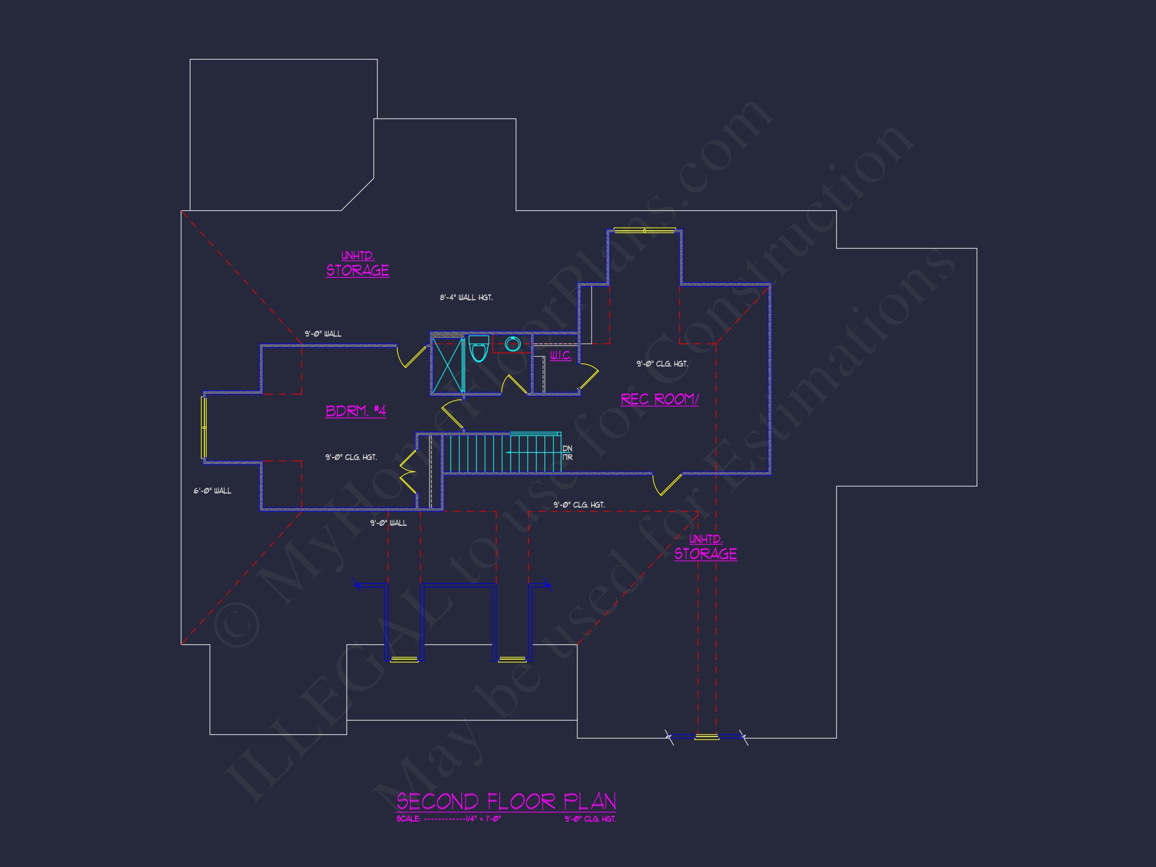 Stunning Architectural house Floor Plan with CAD Design
