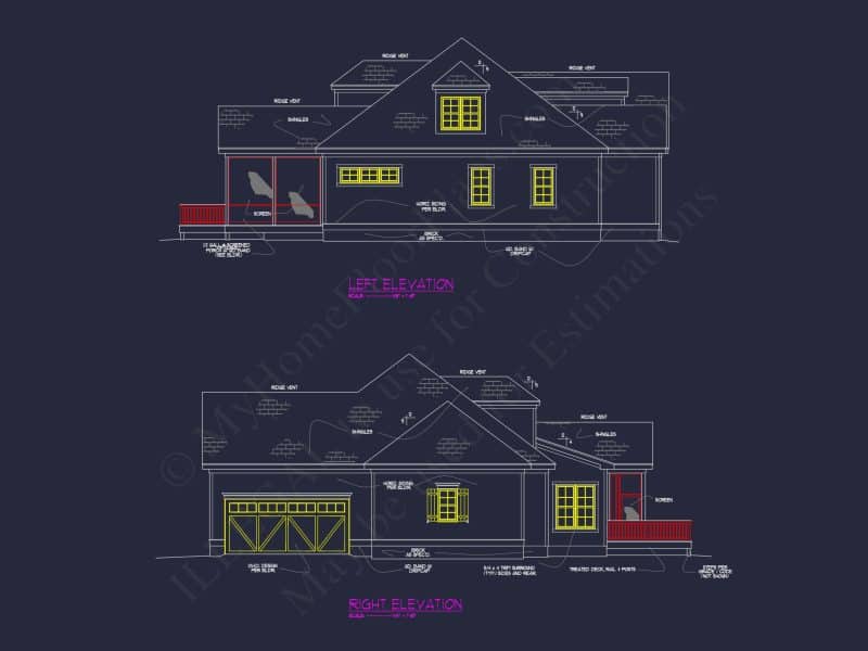 Stunning Architectural house Floor Plan with CAD Design