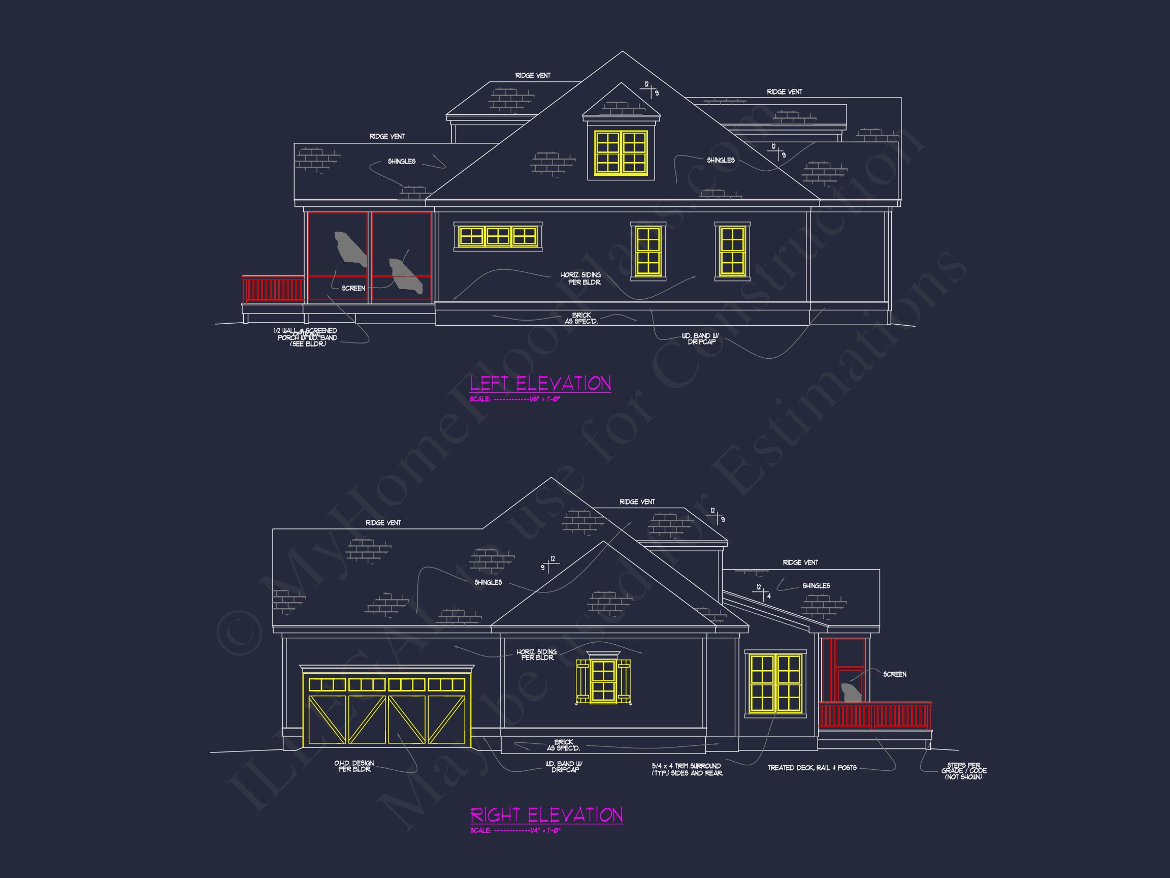 Stunning Architectural house Floor Plan with CAD Design
