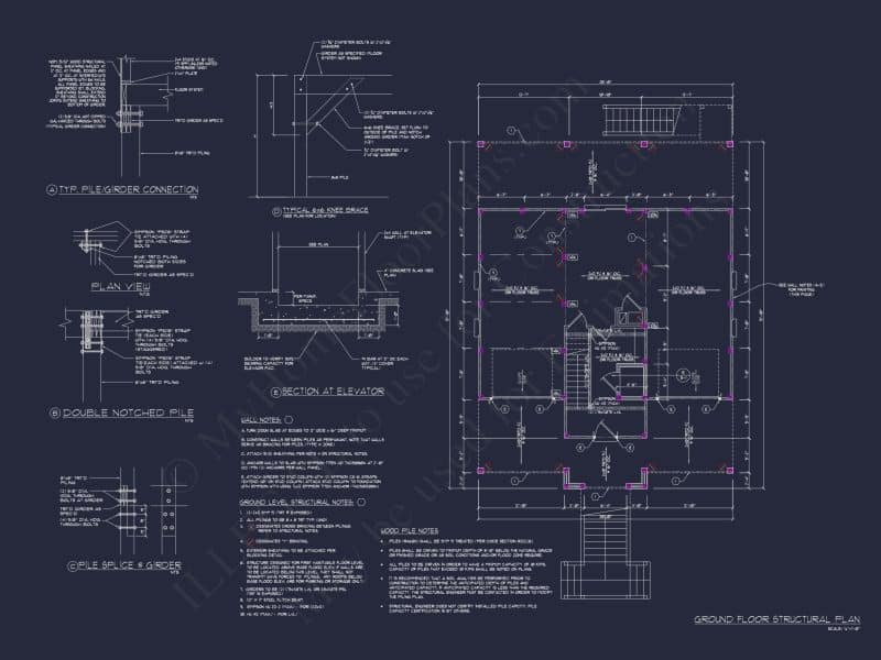 Stunning Beach house Plan with CAD and Architecture Designs