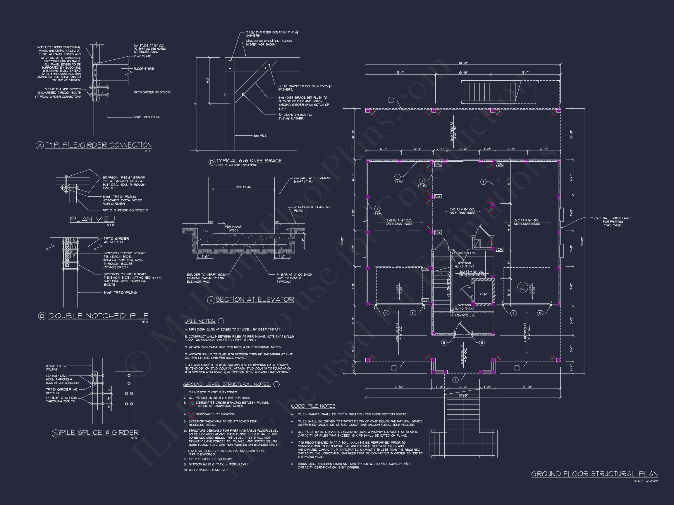 Stunning Beach Home Plan with CAD and Architecture Designs