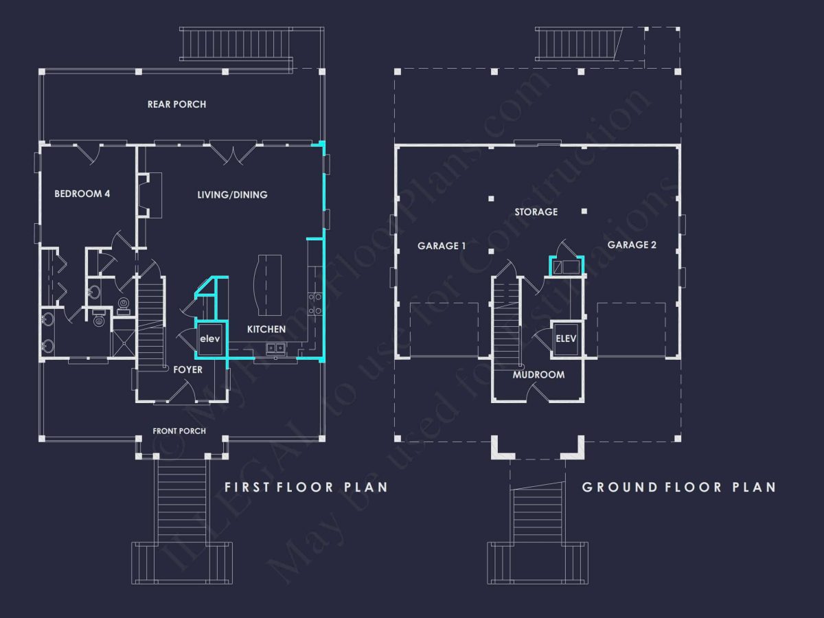 Stunning Beach house Plan with CAD and Architecture Designs