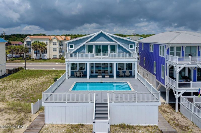 Stunning Coastal Beach house Plan with 3 Floors, 6 Beds, CAD