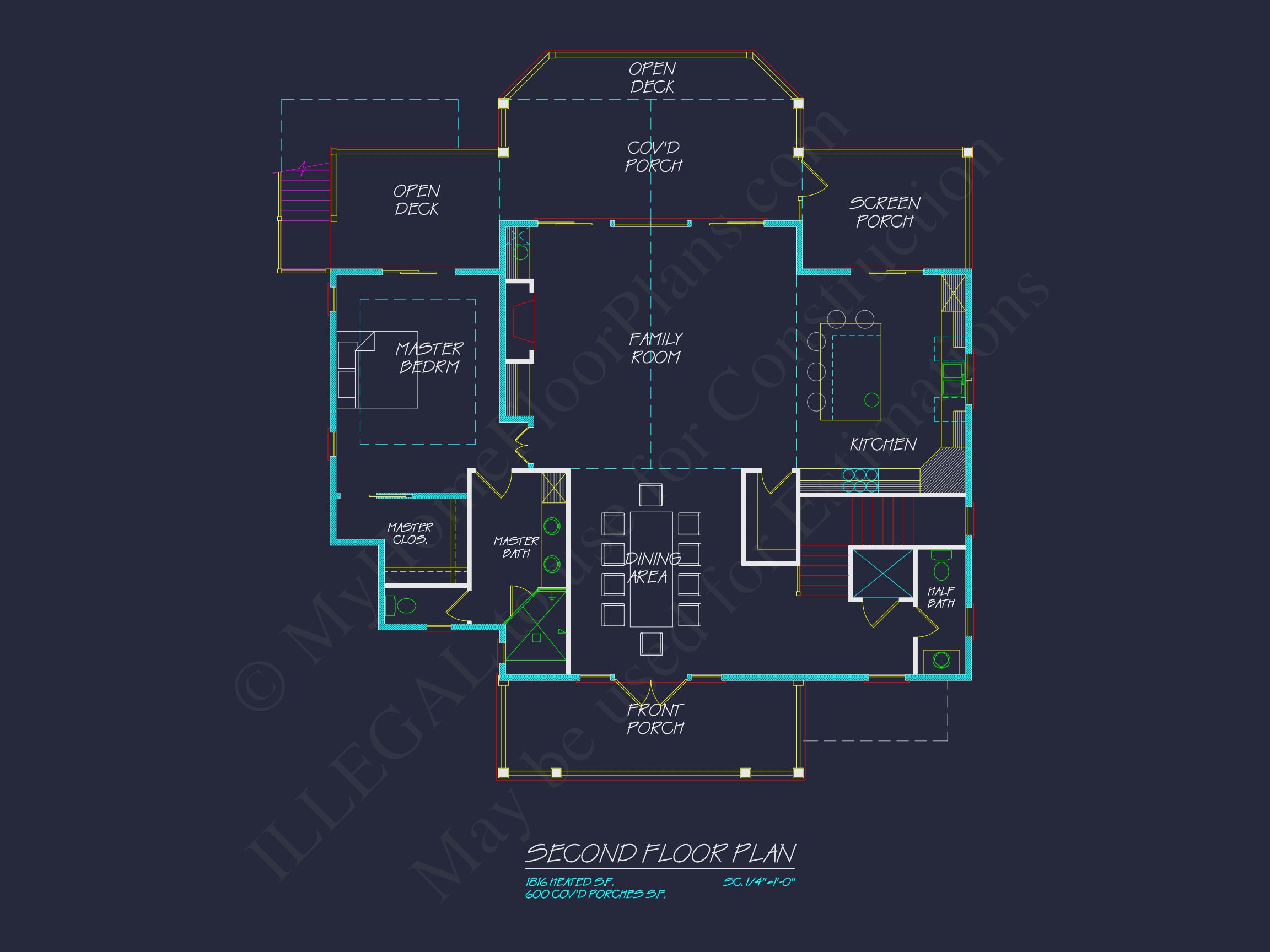 Stunning Coastal house Plan with 5 Bedrooms,3 Floors,and CAD Designs