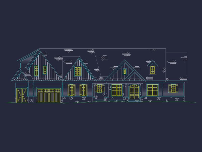 Stunning Craftsman house Design with 3 Floors and CAD Plan