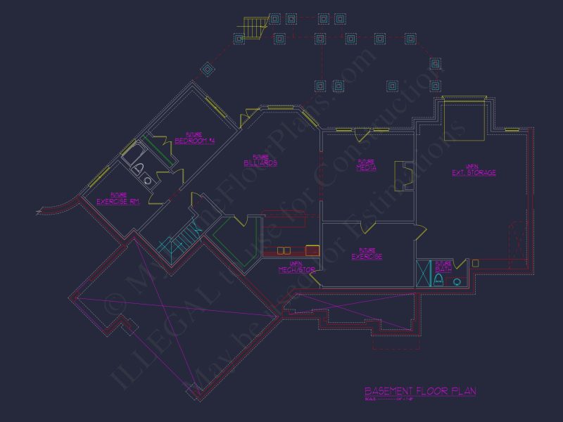 Stunning Craftsman house Design with 3 Floors and CAD Plan