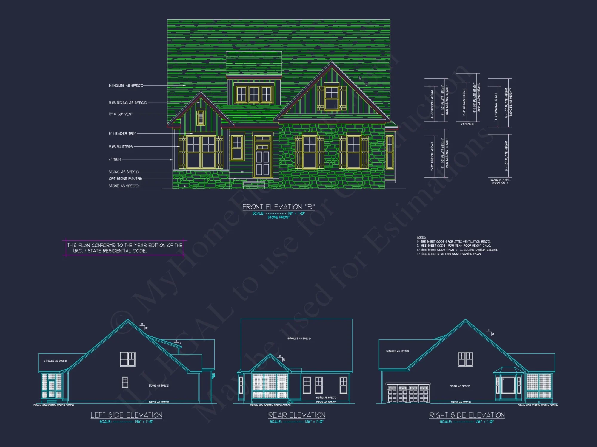 Stunning Craftsman house Plan with 2-Story CAD Designs